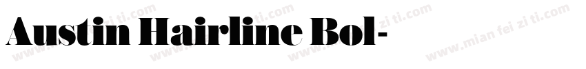 Austin Hairline Bol字体转换